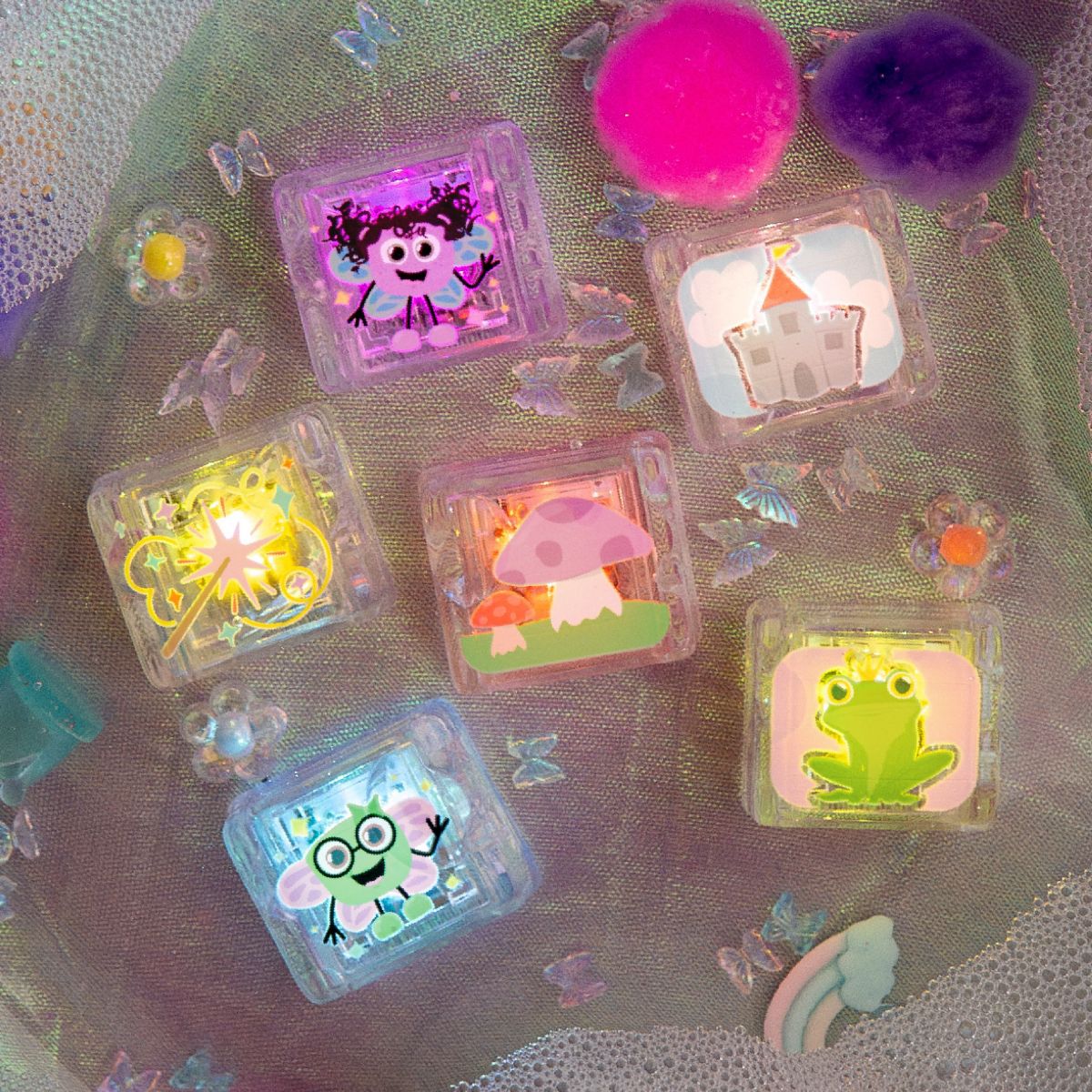 Glo Pals Leuchtende Badewürfel Fantastic Fairies (6er Set)