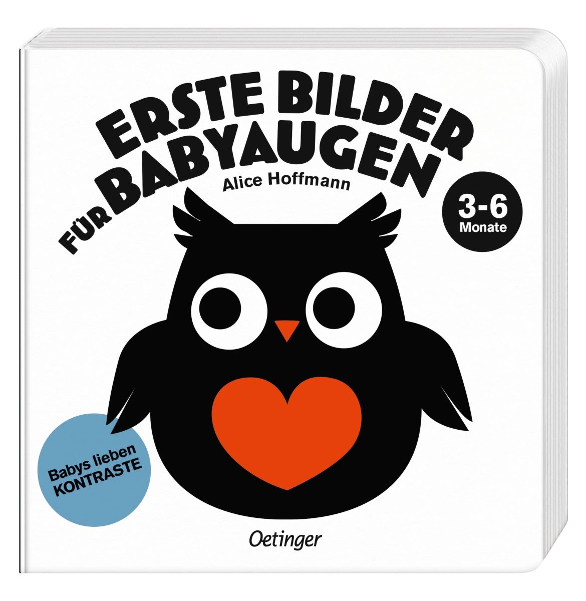 Erste Bilder für Babyaugen (3-6 Monate) - Kontrastbuch