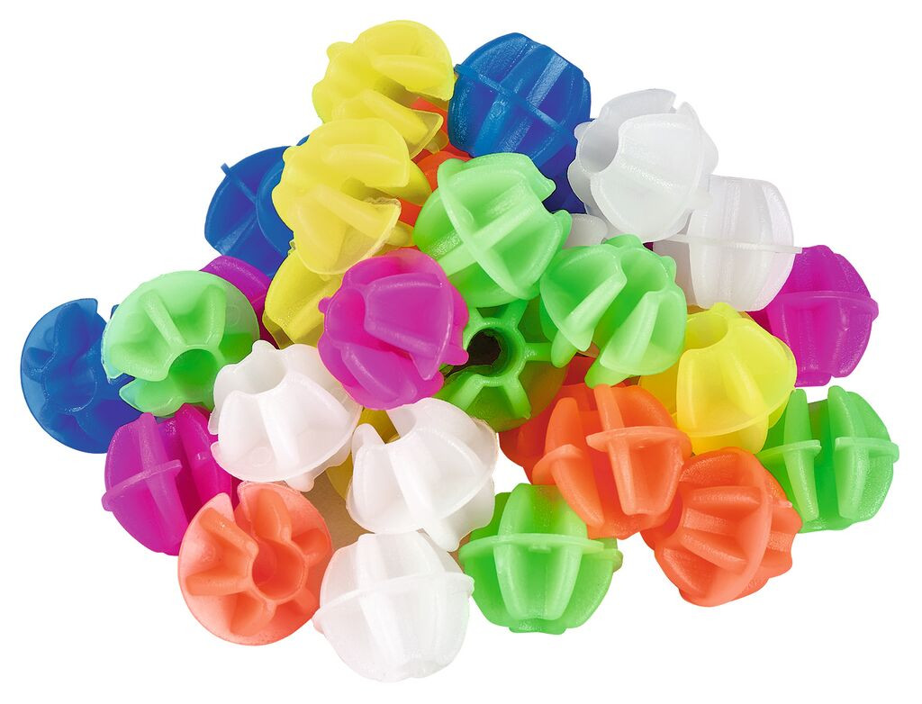 Fröhlich-bunte Speichendeko - Speichen-Klicker bunt (1 Set)