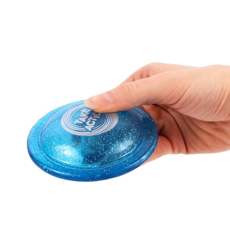 TAKE ACTION Pocket Light-Up Frisbee In- & Outdoor (unterschiedliche Designs, 1 Stück)