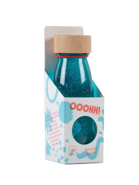 Sensorikflasche "Float" Blau - Petit Boum