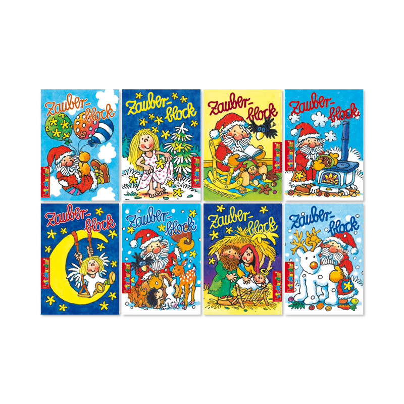 Zauberblöckchen Mini Weihnachten - Lutz Mauder Verlag (1 Stück) - verschiedene Designs