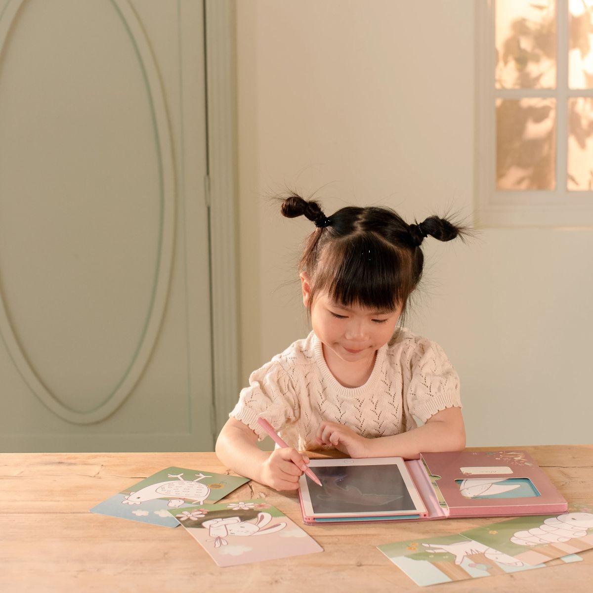 Zeichen-Tablet rosa Safari Friends - Little Dutch