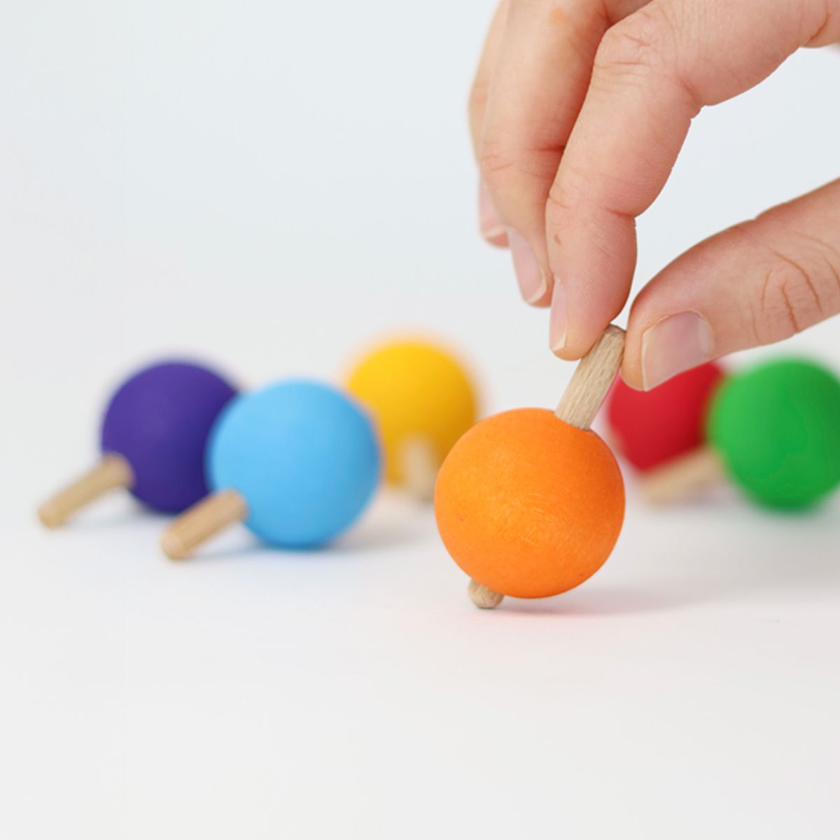 Grimm`s Regenbogen Kreisel (6 Stück)
