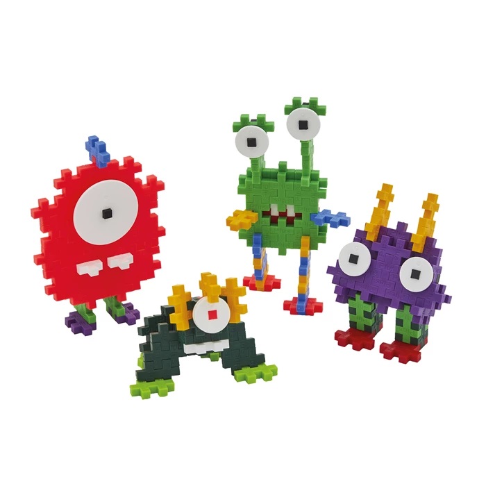 PLUS PLUS Mini-Bausteine Monster Kreaturen (verschiedene Designs, 1 Set)