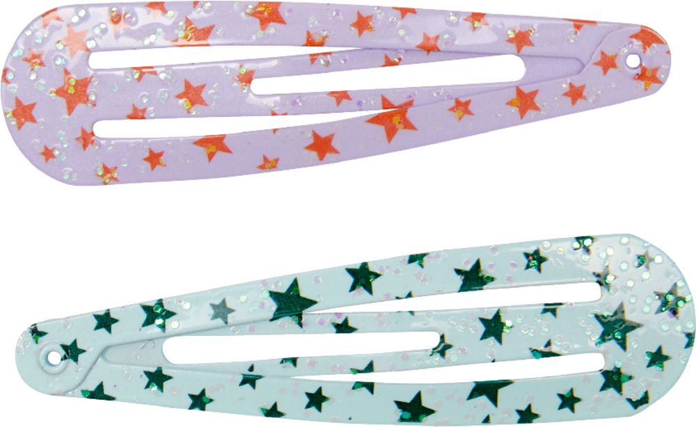 Haarclip Sterne no.2 - beautiful Stars (verschiedene Designs, 1 Set)