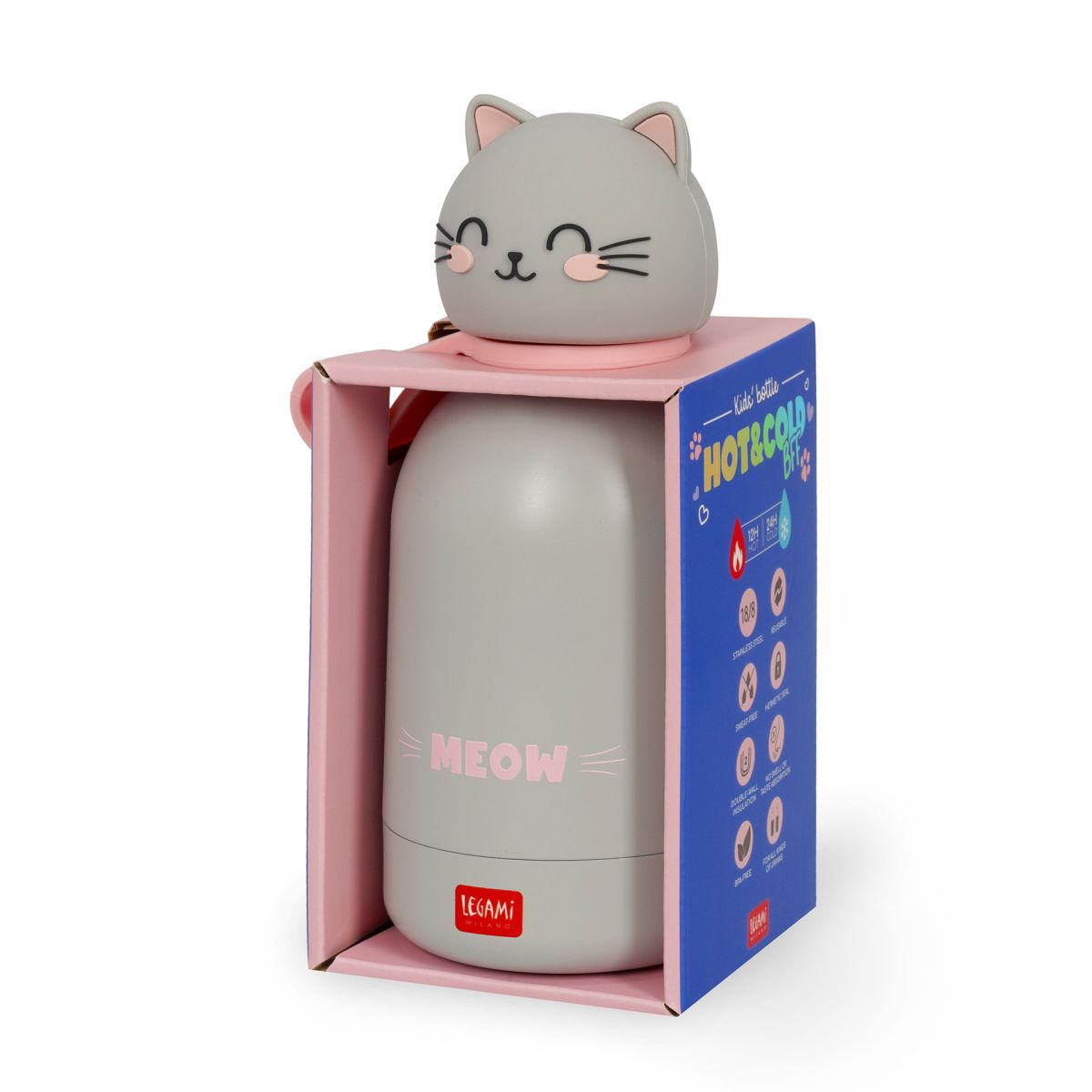 Hot&Cold BFF Thermosflasche für Kinder 310ml Kitty - Legami
