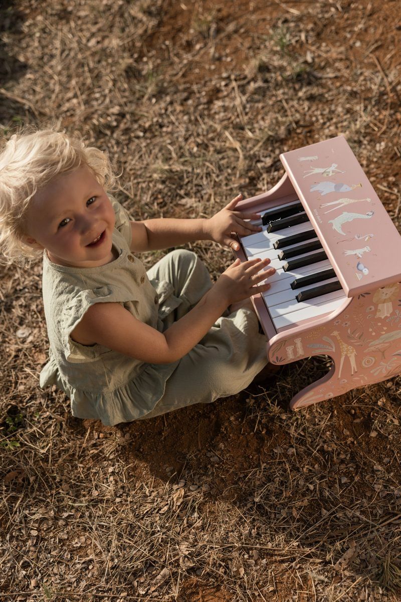 Holzklavier rosa Safari Friends - Little Dutch