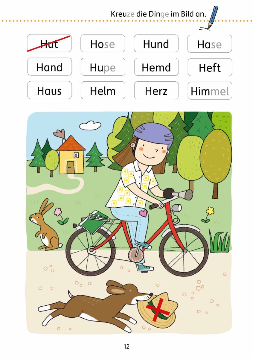 Mein Übungsheft Lesen – 1. Klasse: Vom Wort zum Satz - Hauschka Verlag
