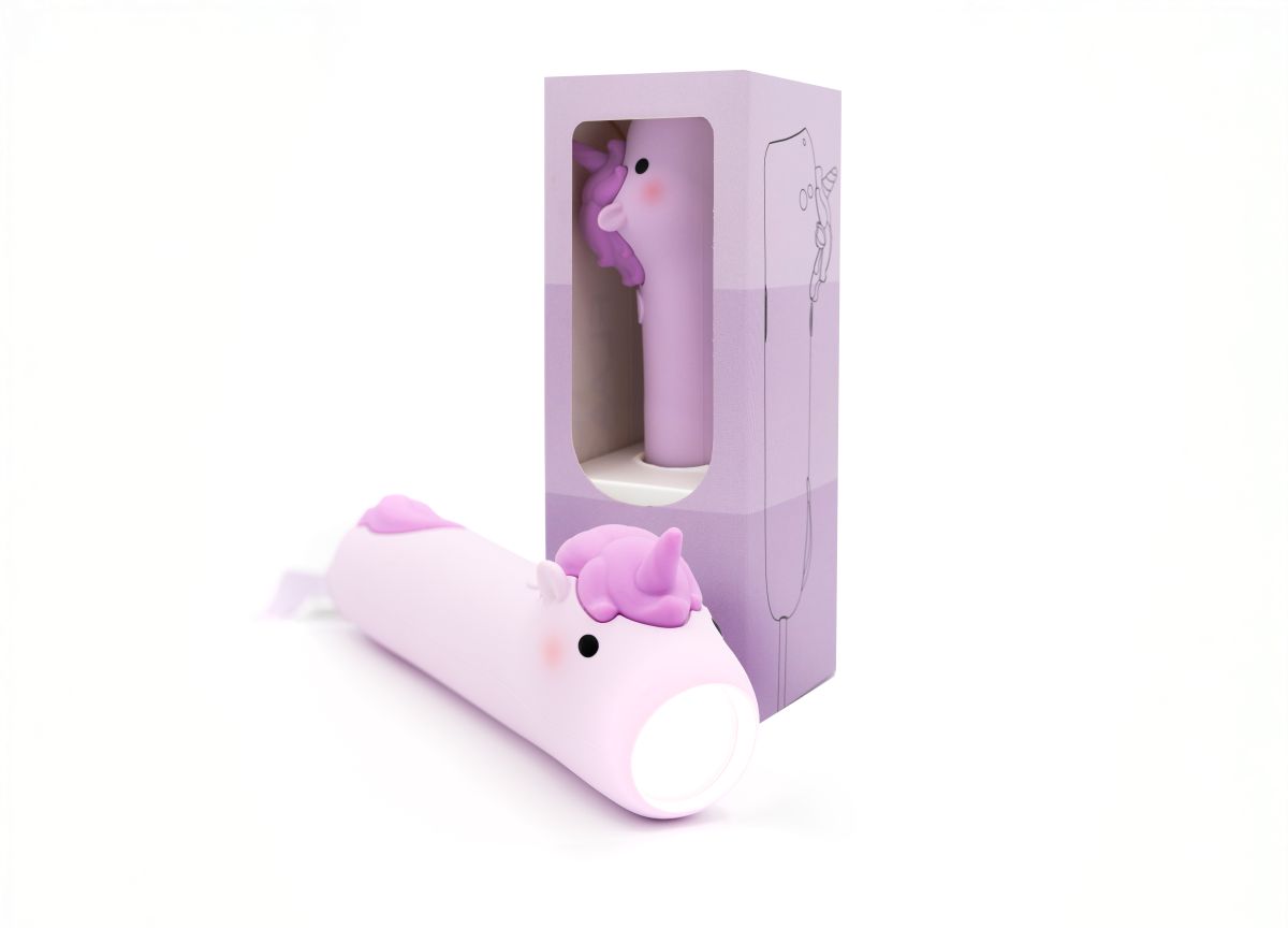 Silikon-Taschenlampe Einhorn rosa -Little L