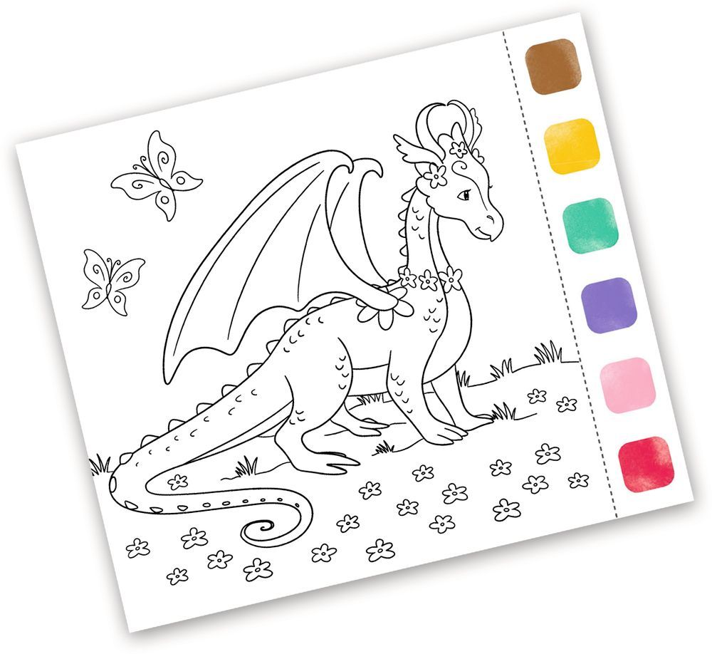100% selbst gemacht: Aquarell-Glück Drachenzauber