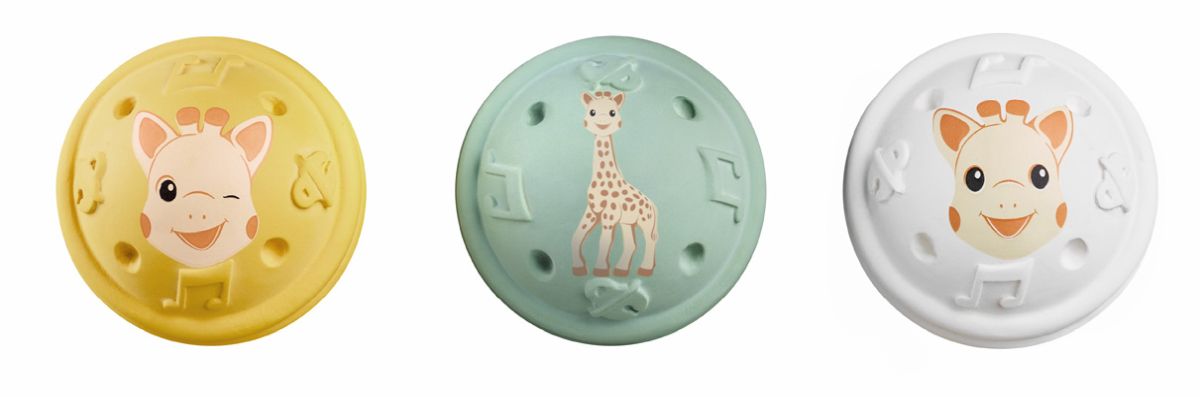 Sophie la girafe® 5 Sinne (Hören) - Musikalische Bälle - Naturkautschuk