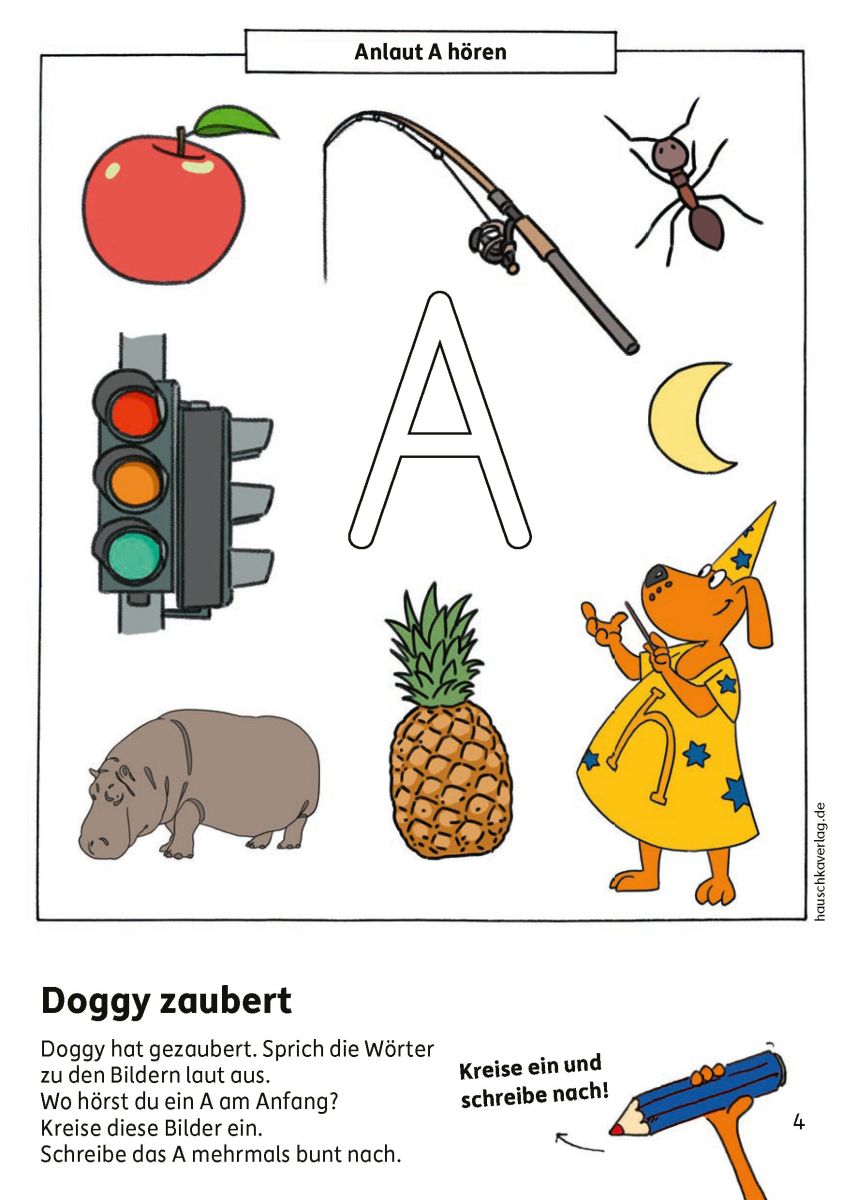 Schulstart-Block – Buchstaben schreiben lernen - Hauschka Verlag 6+