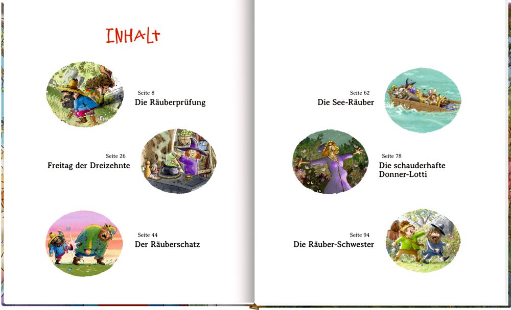 Der wilde Räuber Donnerpups - 6 lustige Räubergeschichten 4+