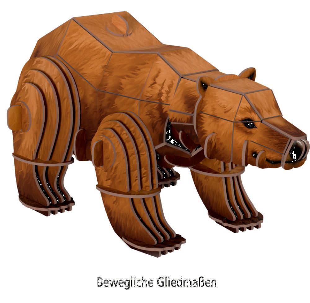 3D Mini-Bausatz Bär - Nature Zoom