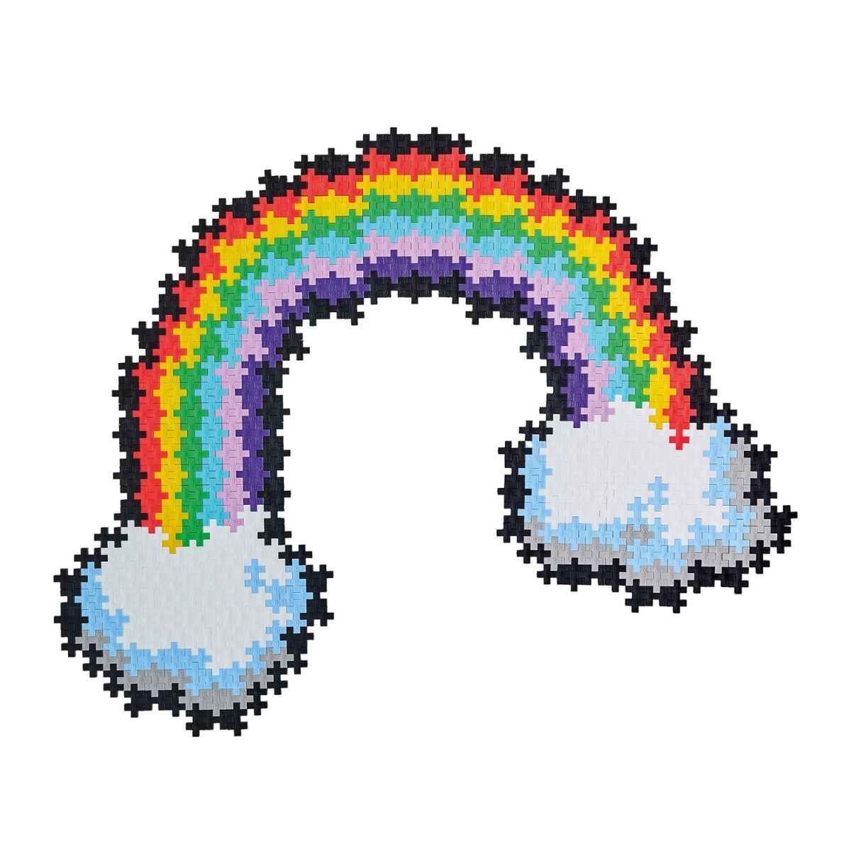 PLUS PLUS Mini-Bausteine Puzzle Regenbogen (500 Stück)