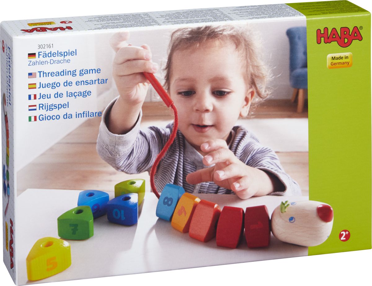 HABA Fädelspiel Zahlen-Drache