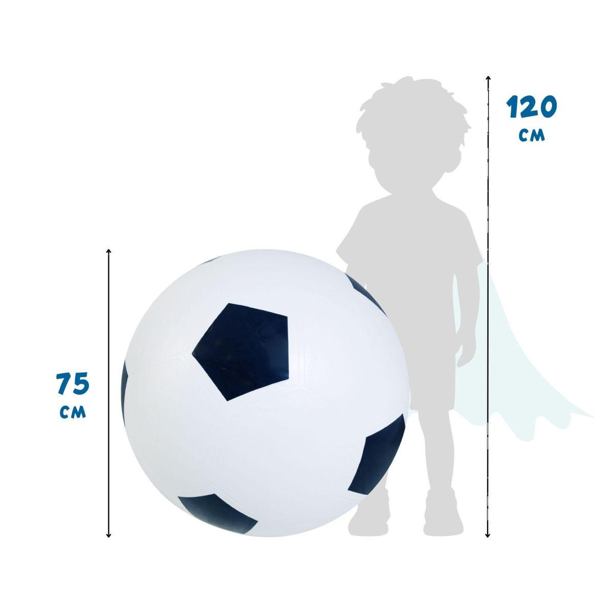 XXL Fußball aufblasbar 75 cm - Alldoro