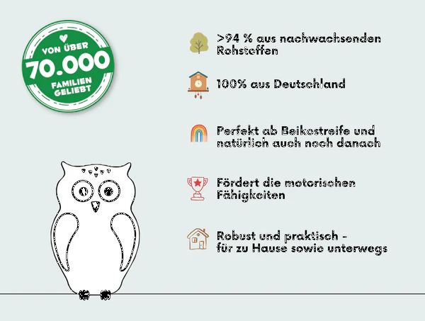 Pieksi 7er Set "Colourfowls" - Eulen