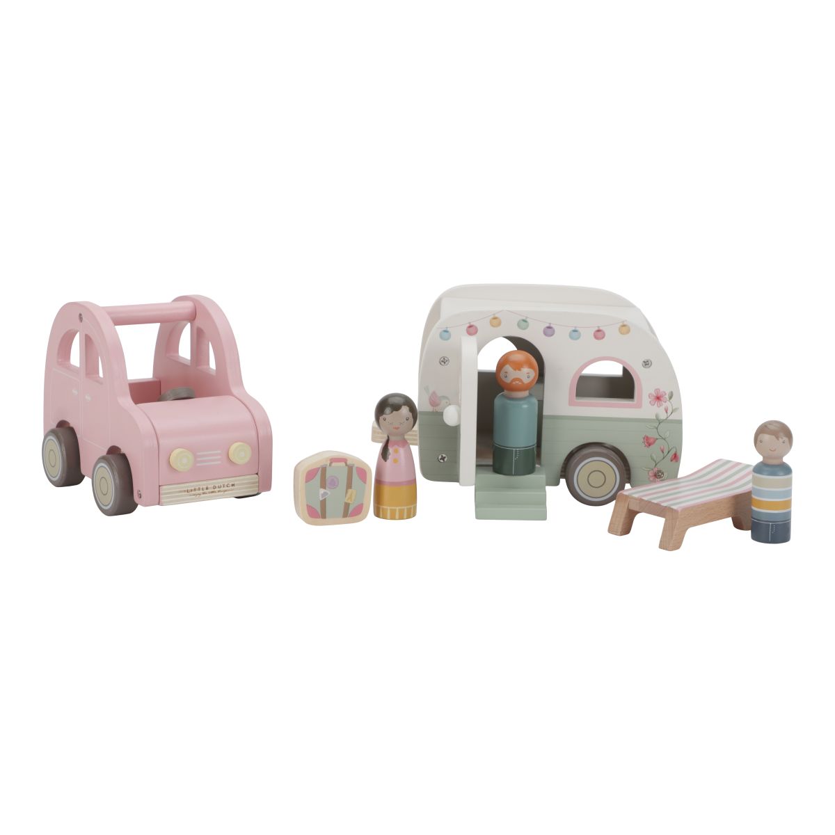 Auto mit Wohnwagen - Little Dutch