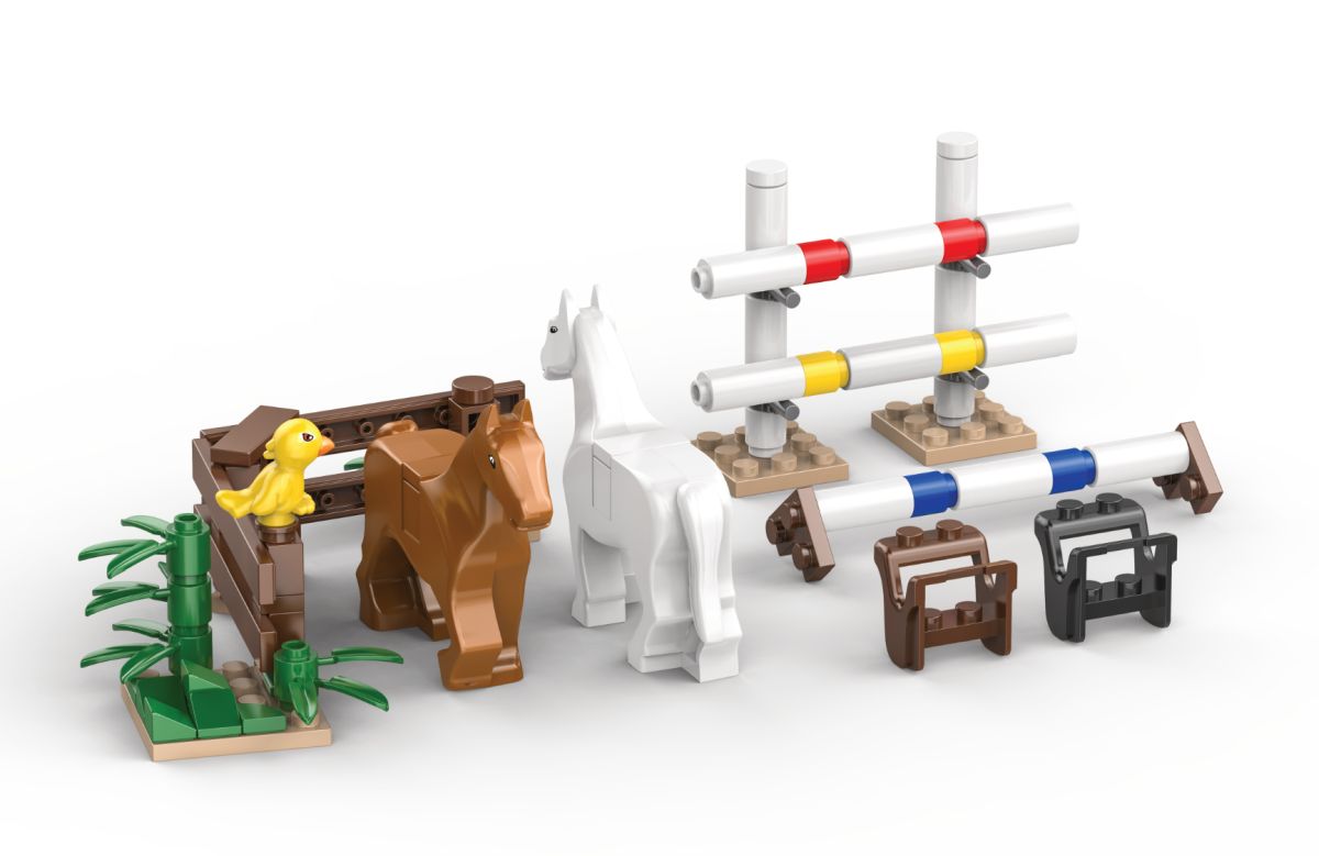 Pferde auf dem Reitplatz - Kiddicraft