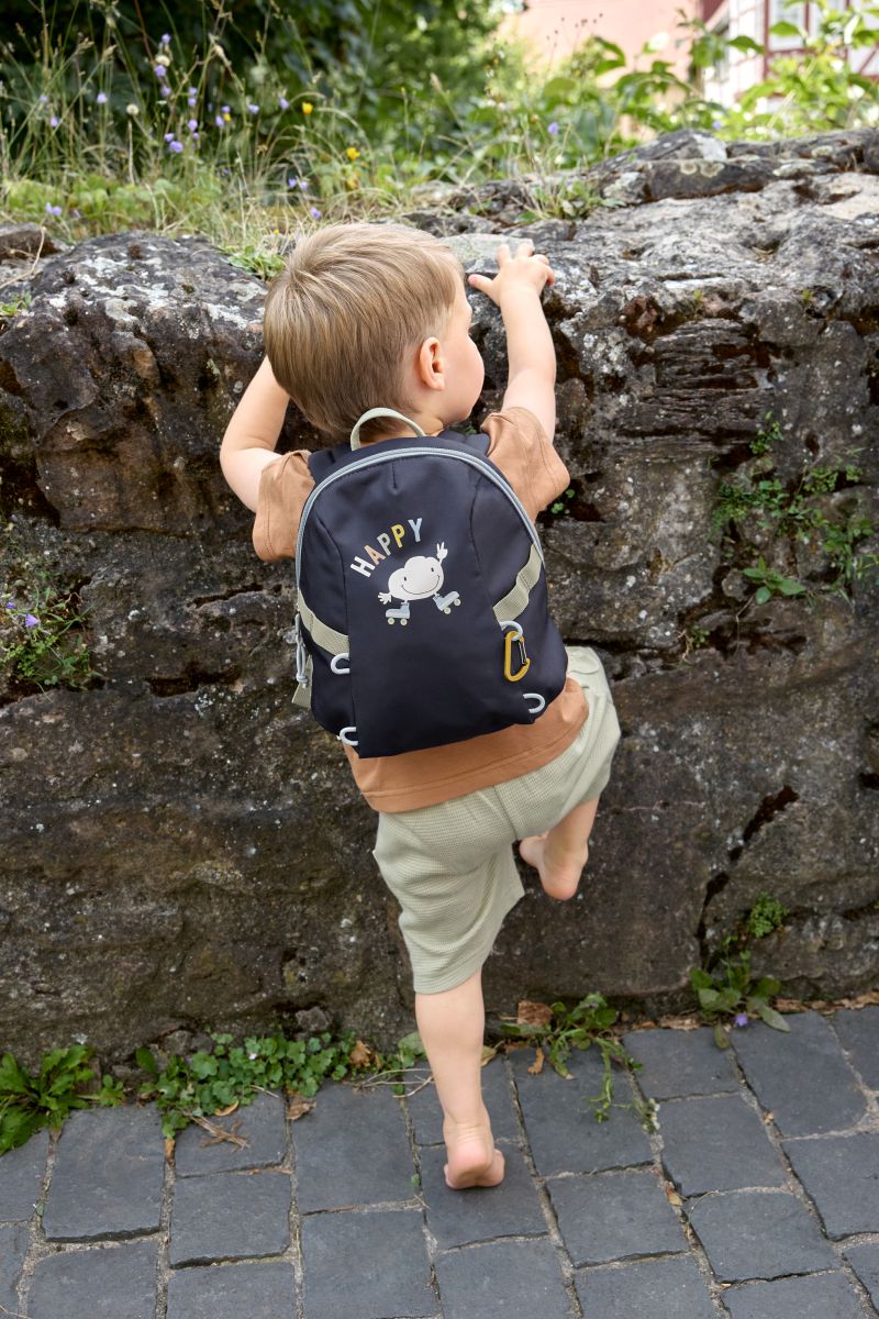 Kindergartenrucksack Tiny Outdoor, Wolken dunkelblau - Lässig