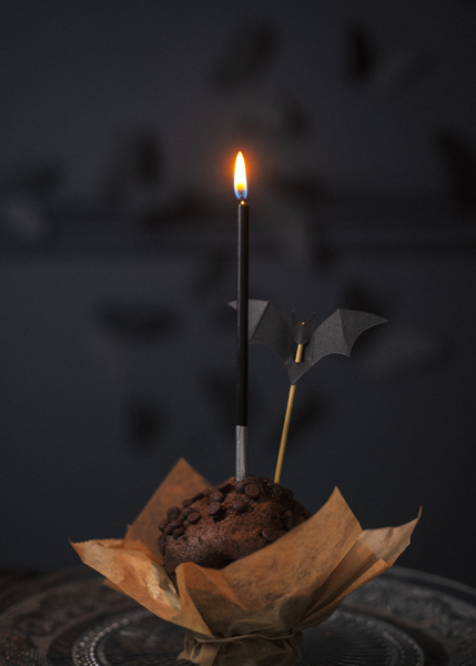 Fledermaus-Muffin-Dekoration (6er Set) - Party Deco