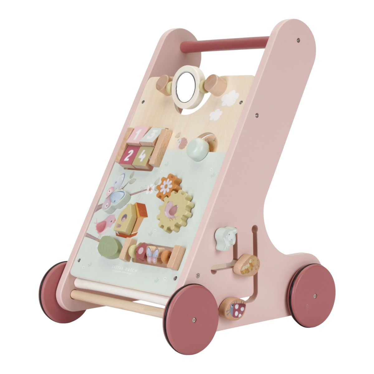 Aktivitäten-Laufwagen rosa Flowers & Butterflies - Little Dutch