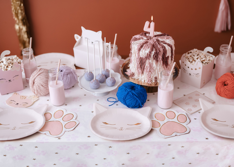 Servietten Katzenpfoten (12 Stk.) - Party Deco