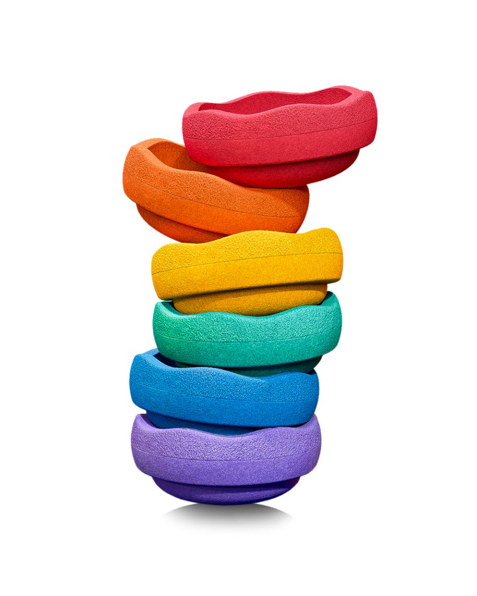 Stapelstein® MINI Original rainbow classic (6er Set)