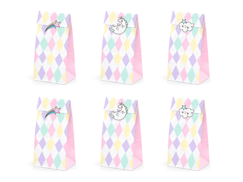 Partytüten Einhorn (6 Stk.) - Party Deco