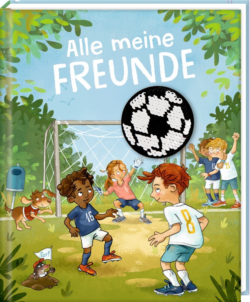 Freundebuch: Auf dem Fußballplatz - Alle meine Freunde