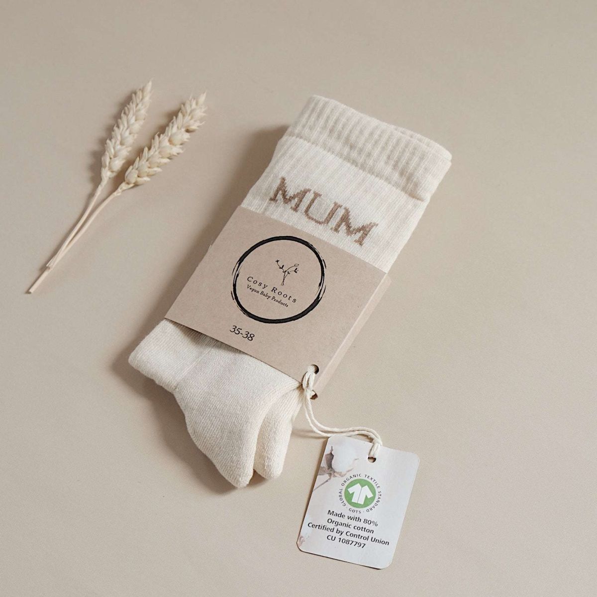 Socken MUM sand GOTS - 35-38
