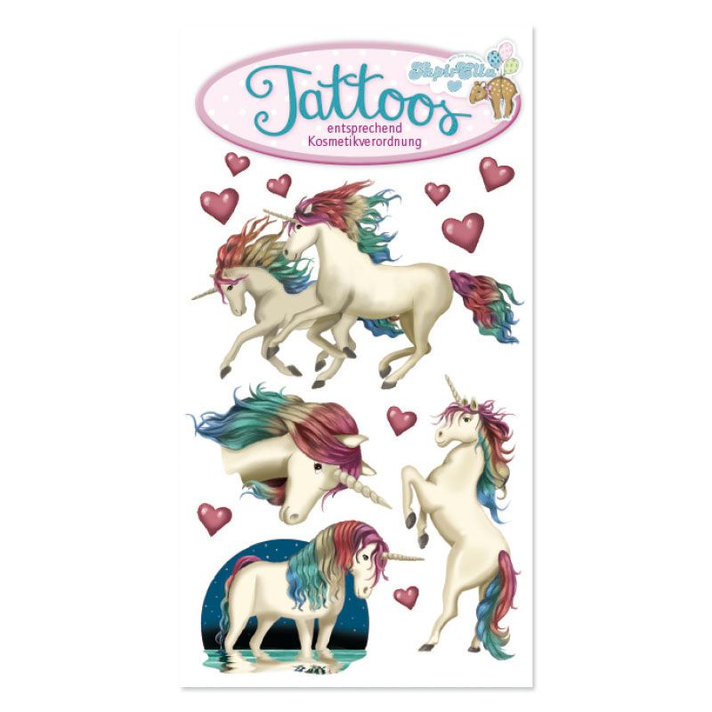 Tattoo Einhorn Lunabelle vom Lutz Mauder Verlag (1 Stück)