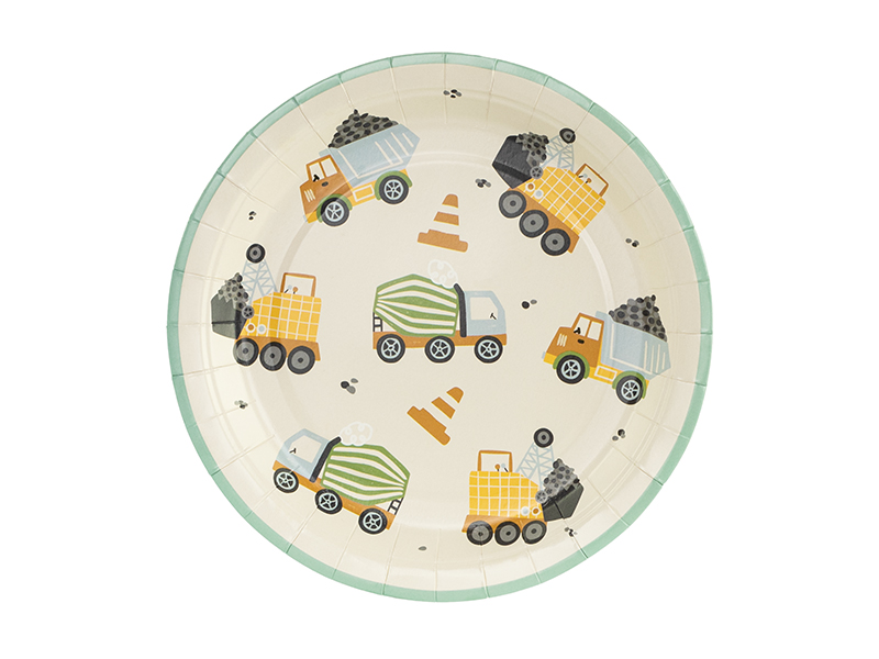 Pappteller Baustelle (6 Stk.) - Party Deco