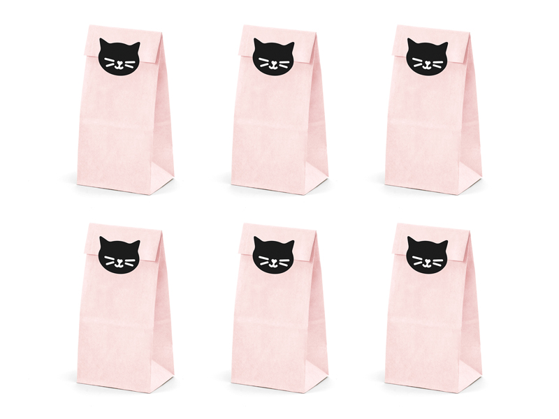 Partytüten Katzen, 18 cm (6 Stk.) - Party Deco