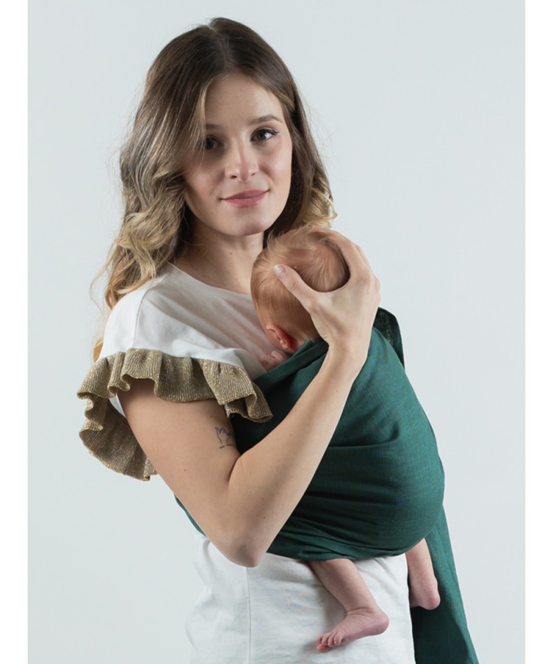 Isara Evergreen Linen Ring Sling