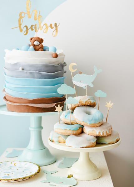 Caketopper Wal - Meereswelt (7-teilig) - Party Deco
