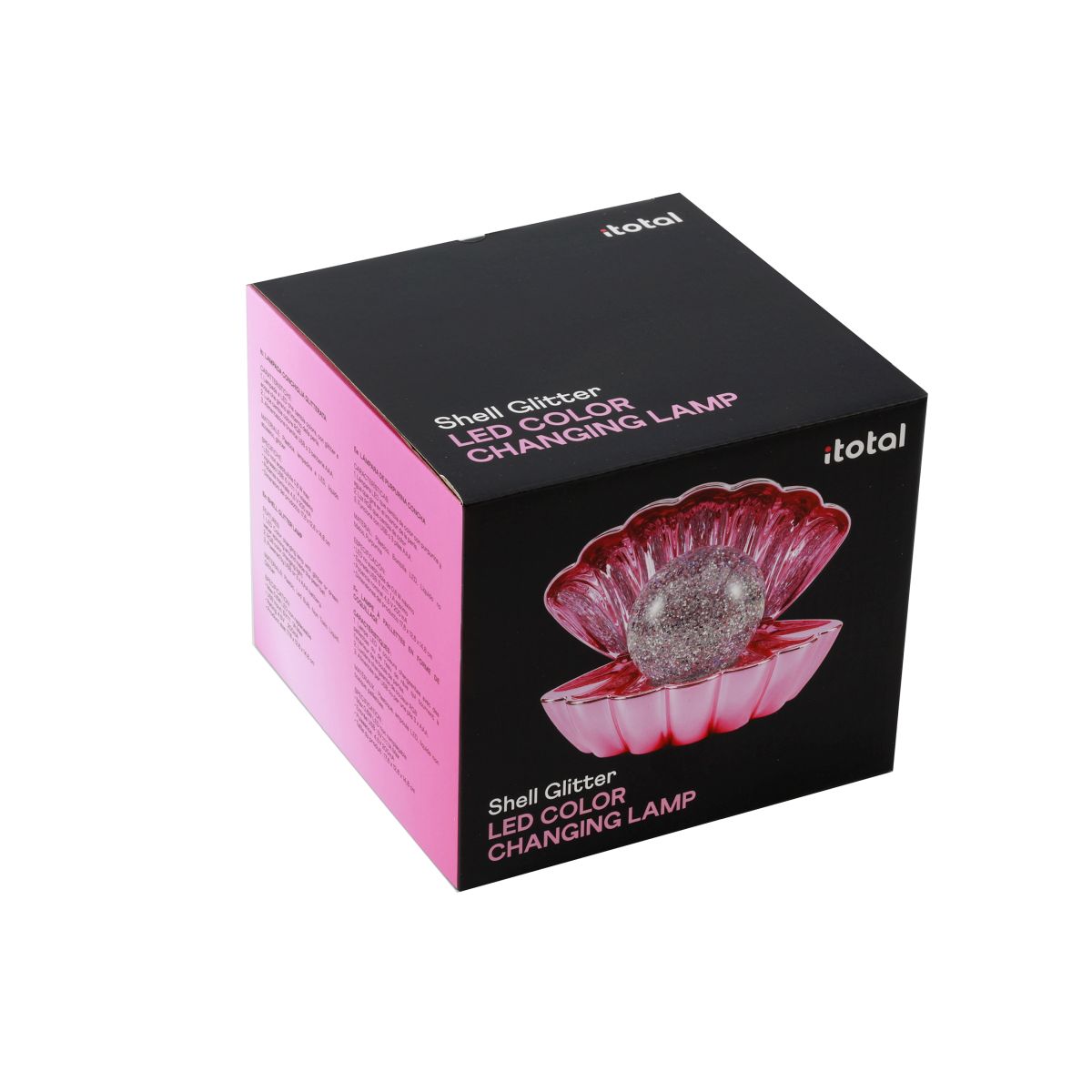iTotal - Muschel-Lampe metallisches Rosa