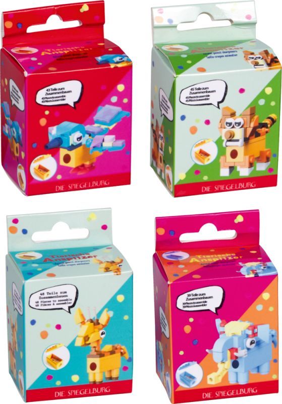 Tierische Anspitzer - Bunte Geschenke (verschiedene Designs, 1 Stück)