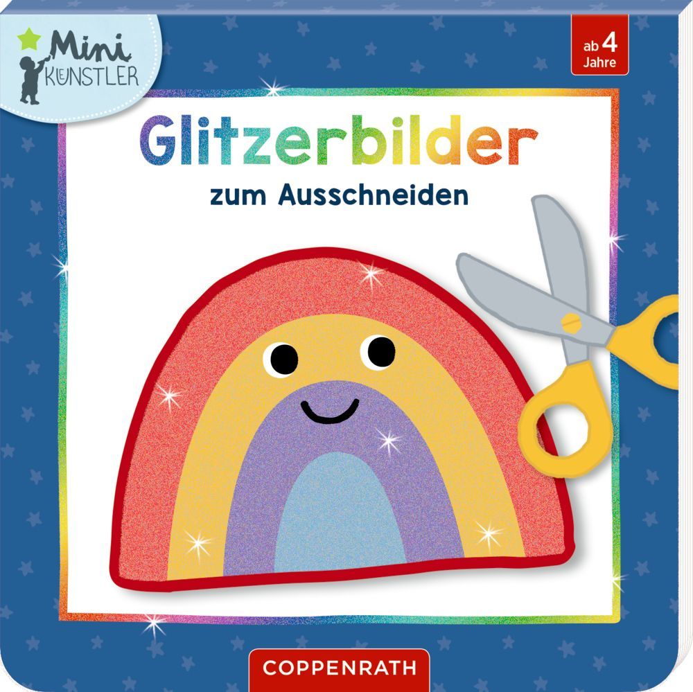 Ich kann mit der Schere schneiden! Glitzerbilder (verschiedene Designs, 1 Stück)