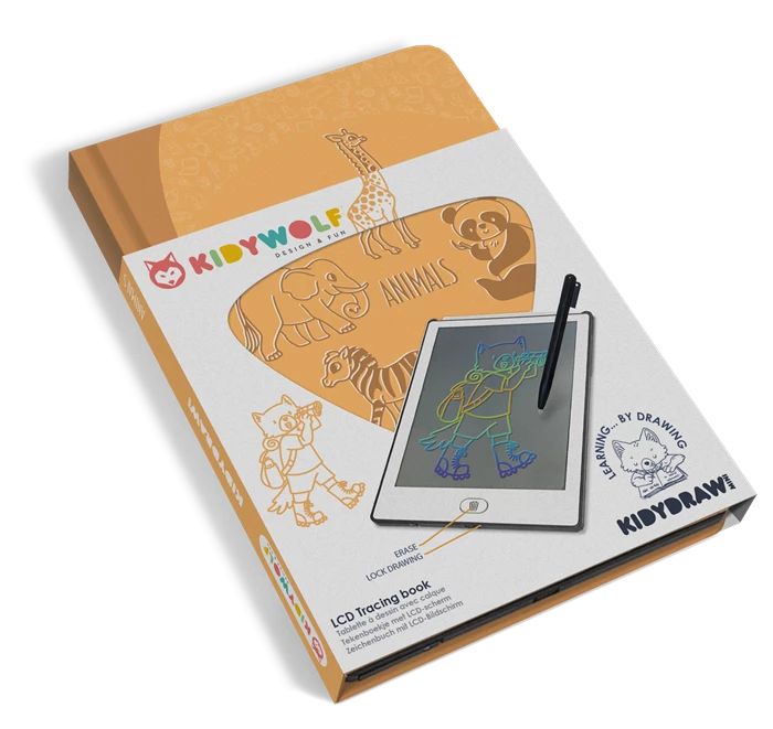 Kidydraw MINI Leuchtende Designtafel "Tiere" - Kidywolf