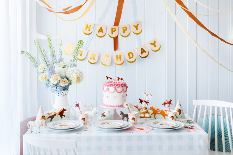 Pappteller Pferde (6 Stk.) - Party Deco