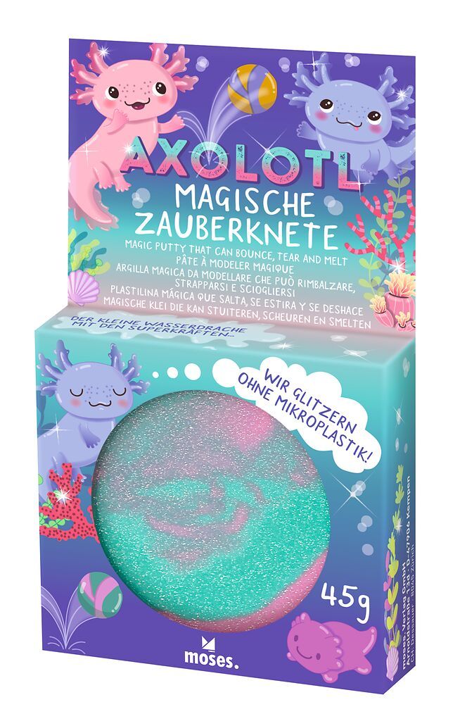 Magische Axolotl-Zauberknete (verschiedene Farben, 1 Stück)