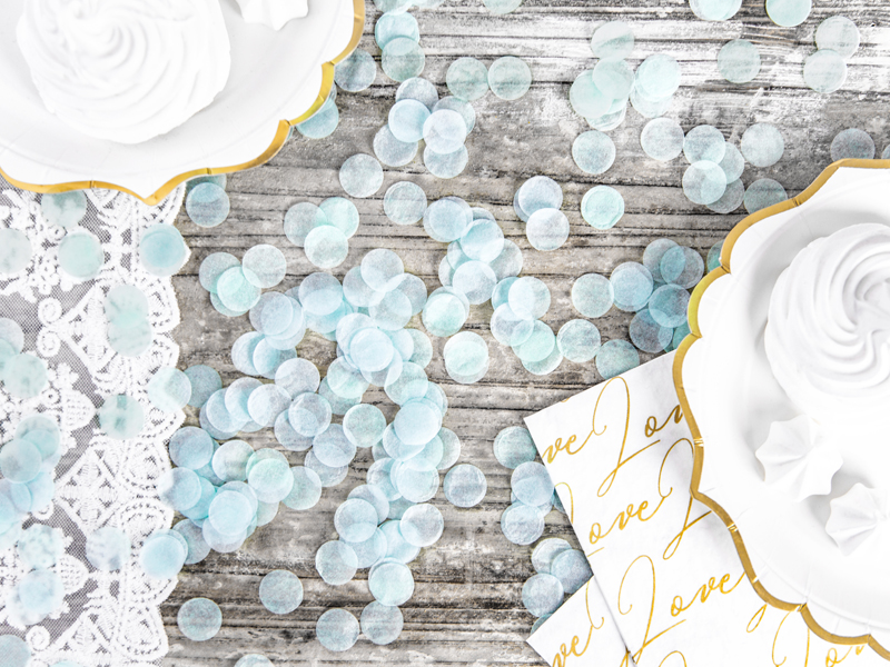 Konfetti hellblau (15g) - Party Deco