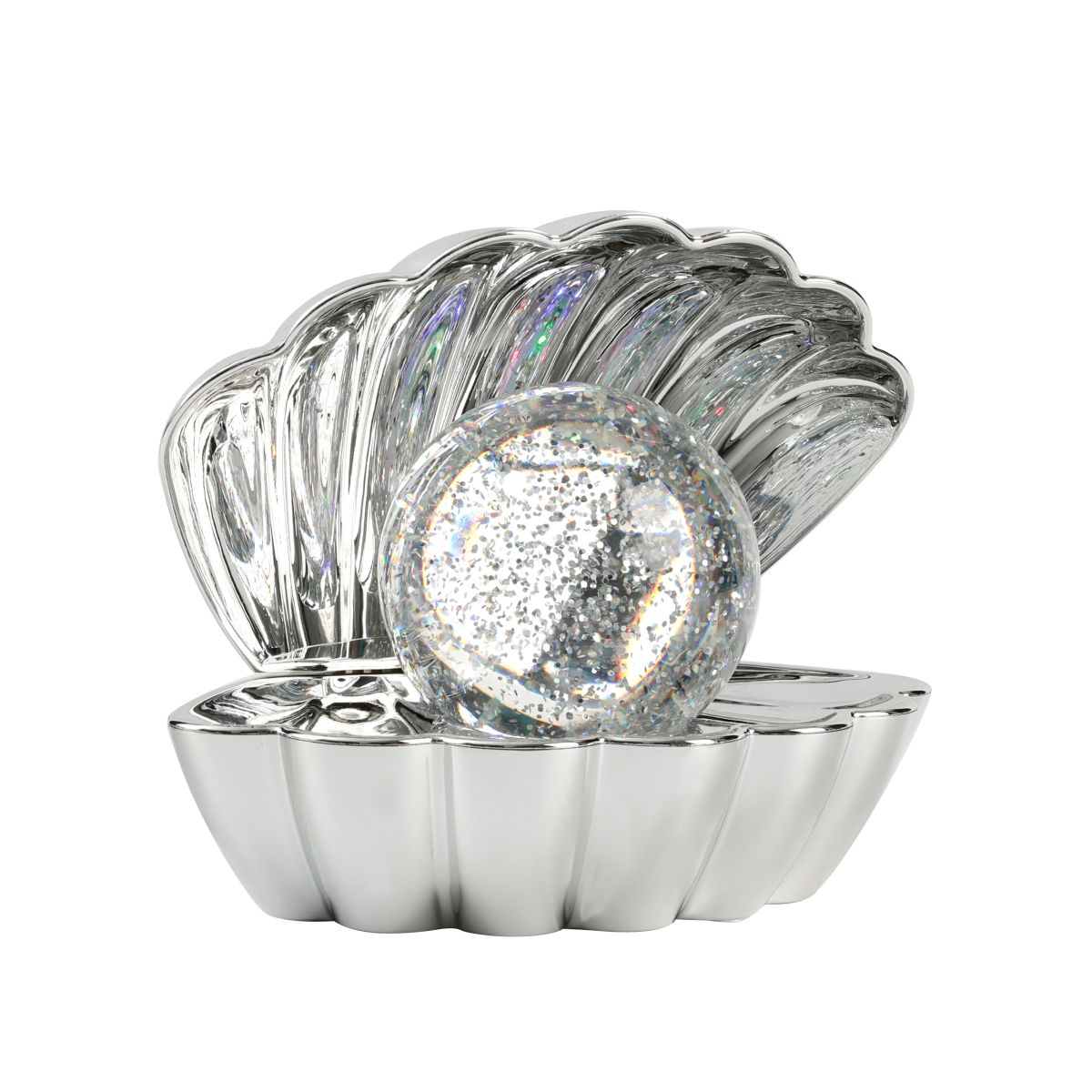 iTotal - Muschel-Lampe silber