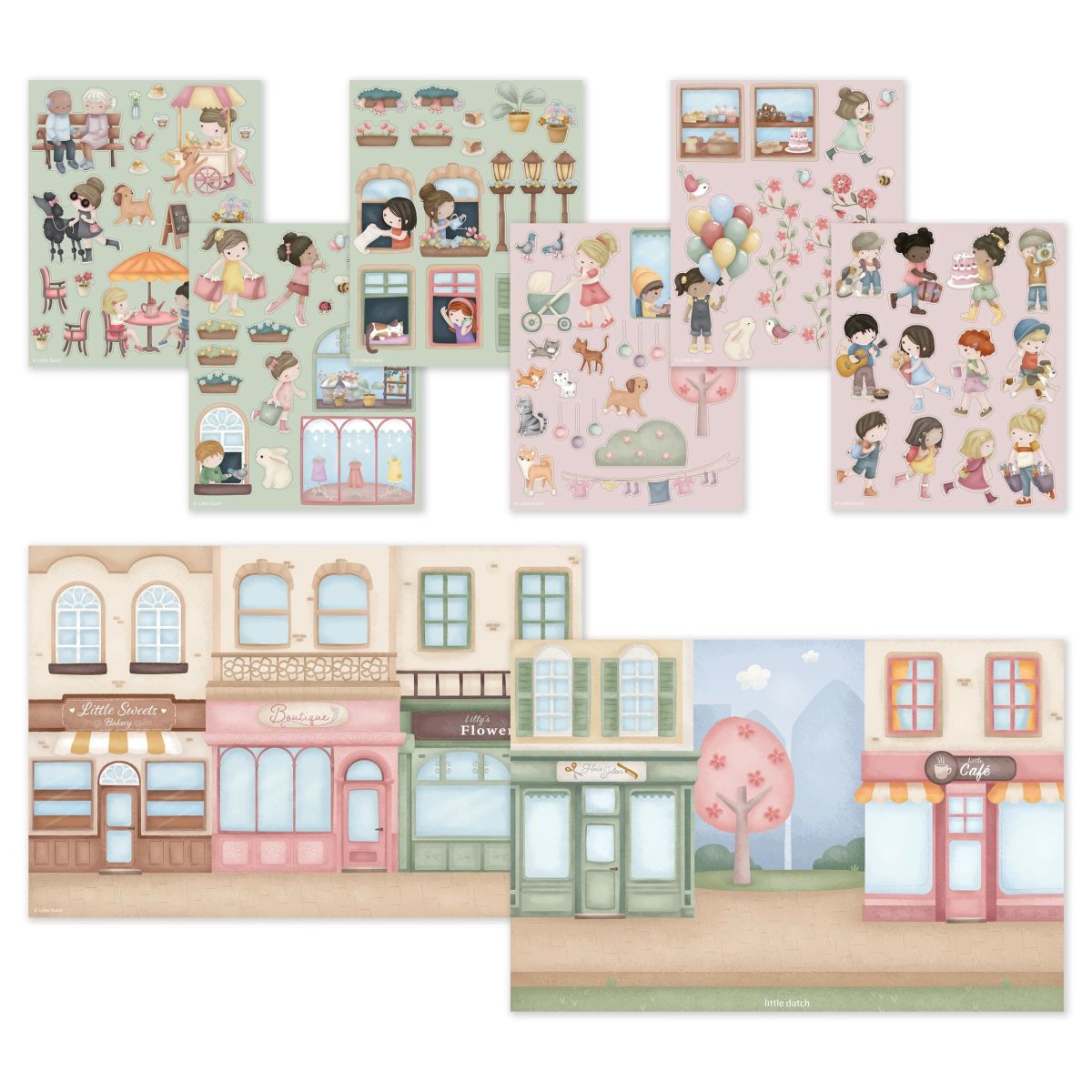 Sticker Set Rosa & Friend Sticker Story - Little Dutch