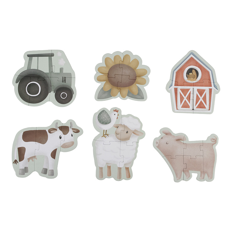6 in 1 Puzzle-Set Little Farm - Little Dutch