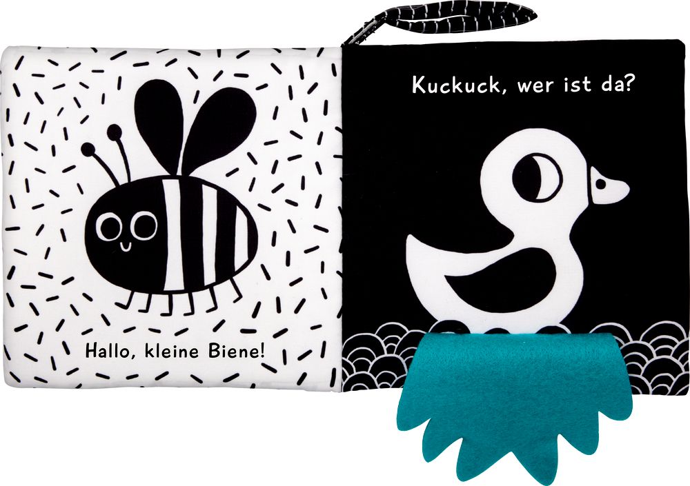 Kuschelweiches Kontrastbuch "Kuckuck kleiner Käfer"(Fühlen&begreifen) 0M+