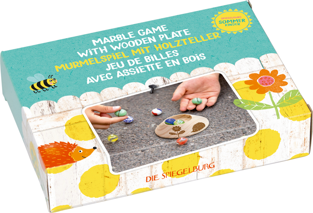 Murmelspiel mit Holzteller Spiegelburg Sommerkinder